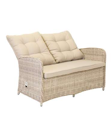 Aiamööblikomplekt EMERALD laud, diivan ja 2 tooli