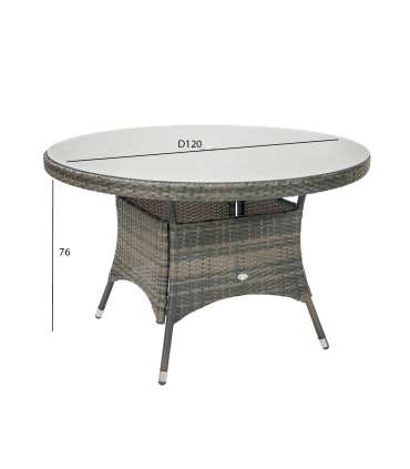 Laud GENEVA D120xH76cm, hall