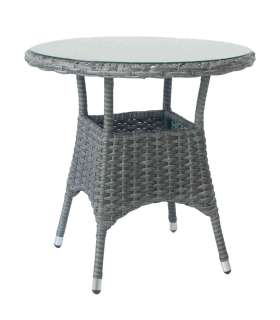 Стол WICKER D78xH75см, темно-коричневый