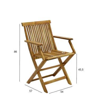 Tool FINLAY 54x57xH86cm käetugedega, akaatsia