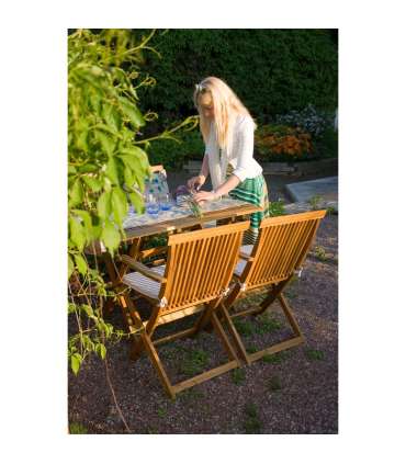 Садовый стул FINLAY с подлокотниками 54x57xH86см, акация