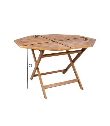 Стол FINLAY 120x120xH72см, акация