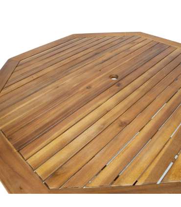 Laud FINLAY 120x120xH72cm, 8-nurkne, akaatsia