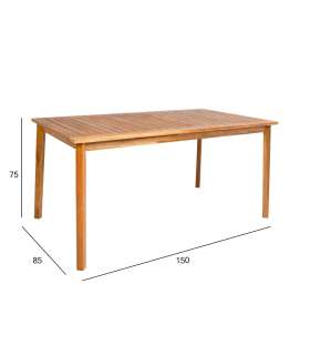 Laud FORTUNA 150x85xH75cm, akaatsia