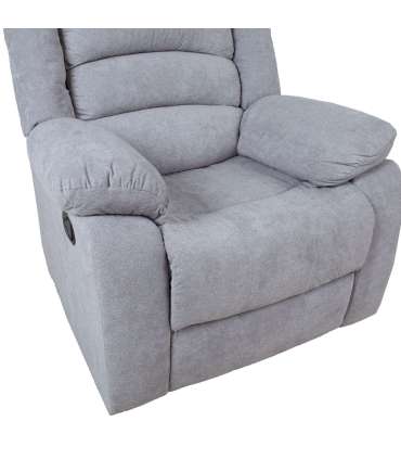 Tugitool MALINA manuaalne recliner, helehall