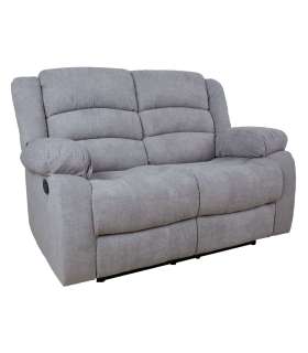 Diivan MALINA 2-kohaline manuaalne recliner, helehall
