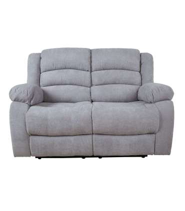 Diivan MALINA 2-kohaline manuaalne recliner, helehall