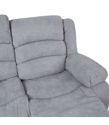 Diivan MALINA 2-kohaline manuaalne recliner, helehall