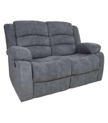 Diivan MALINA 2-kohaline manuaalne recliner, hall