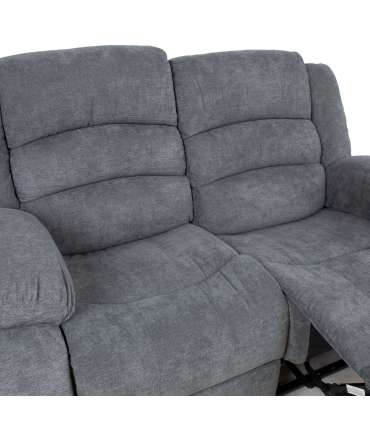 Diivan MALINA 2-kohaline manuaalne recliner, hall
