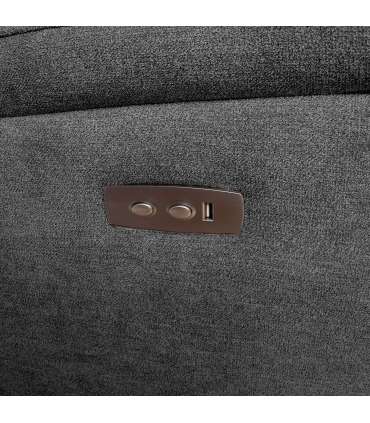 Диван-кресло MIMI 3-местный, 208x93xH102см, электрическое кресло, серый