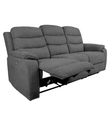 Diivan MIMI 3-kohaline elektriline recliner 208x93xH102cm, hall
