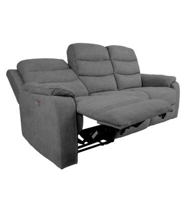 Diivan MIMI 3-kohaline elektriline recliner 208x93xH102cm, hall