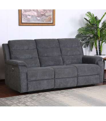 Diivan MIMI 3-kohaline elektriline recliner 208x93xH102cm, hall