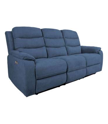 Diivan MIMI 3-kohaline elektriline recliner 208x93xH102cm, sinine