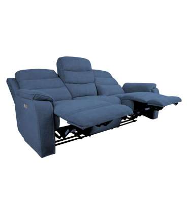Diivan MIMI 3-kohaline elektriline recliner 208x93xH102cm, sinine