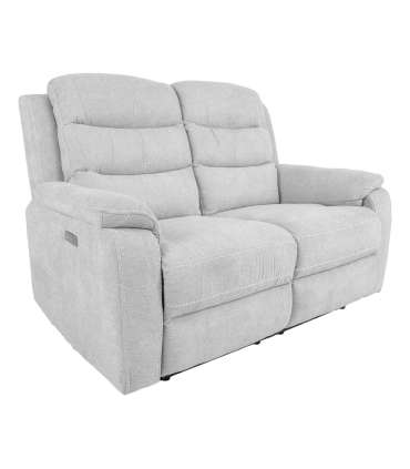 Diivan MIMI 2-kohaline elektriline recliner, hõbehall