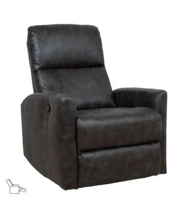Tugitool DIEGO kiikuv ja pöörlev manuaalne recliner 78x95xH103cm, hall