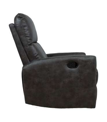 Tugitool DIEGO kiikuv ja pöörlev manuaalne recliner 78x95xH103cm, hall