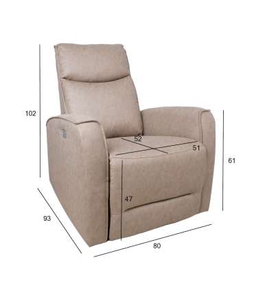 Tugitool BUSTER elektriline recliner, bee˛