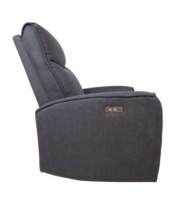 Кресло-реклайнер BUSTER с электрическим механизмом, серый