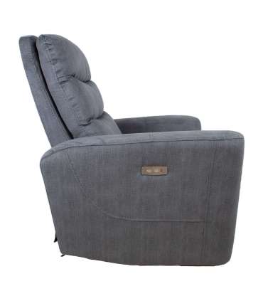Tugitool GASTON elektriline recliner, hall samet