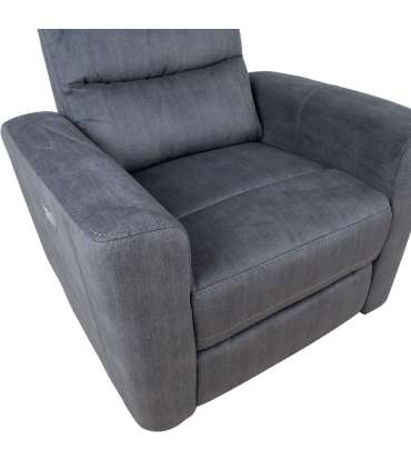 Tugitool GASTON elektriline recliner, hall samet