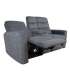 Diivan GASTON 2-kohaline elektriline recliner, hall samet
