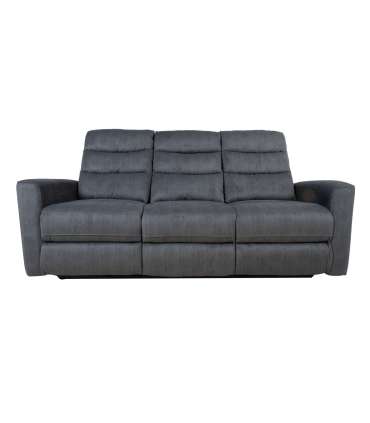 Diivan GASTON 3-kohaline elektriline recliner 206x85xH104cm, hall samet