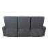 Diivan GASTON 3-kohaline elektriline recliner 206x85xH104cm, hall samet