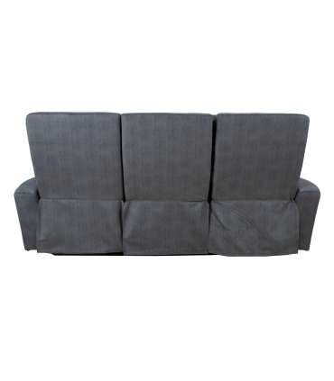 Diivan GASTON 3-kohaline elektriline recliner 206x85xH104cm, hall samet