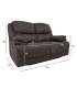 Diivan GORDY 2-kohaline manuaalne recliner 163x93xH106cm, hall