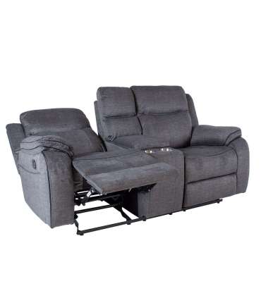 Diivan GENTRY 2-kohaline manuaalne recliner 190x98xH104cm, hall