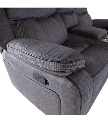 Diivan GENTRY 2-kohaline manuaalne recliner 190x98xH104cm, hall