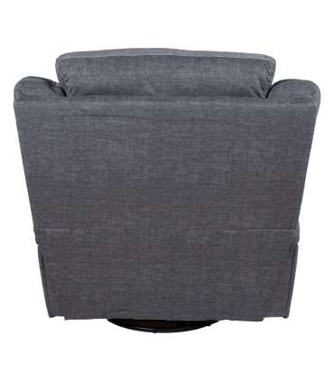 Tugitool GENTRY kiikuv ja pöörlev manuaalne recliner, hall