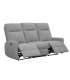 Diivan KATY 3-kohaline elektriline recliner, helehall