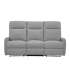 Diivan KATY 3-kohaline elektriline recliner, helehall