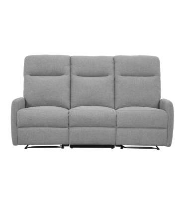 Diivan KATY 3-kohaline elektriline recliner, helehall
