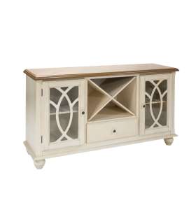 Комод LILY 152x46xH84см, антично-белый