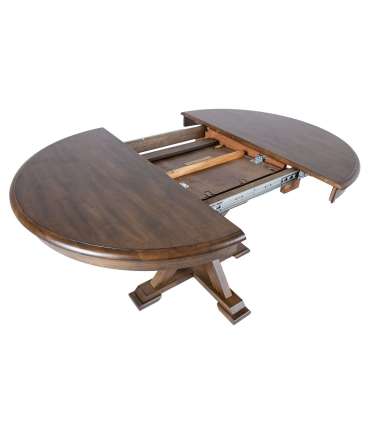 Söögilaud JAMES D106+46xH76cm, rustik ta