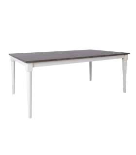 Söögilaud JANELLE 183x91xH75cm, hall/valge