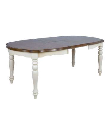 Söögilaud LILY 137/182x 106,5xH76cm, tamm