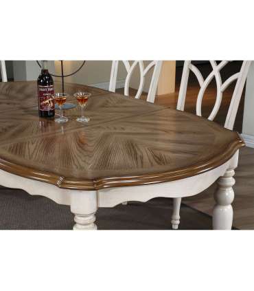 Söögilaud LILY 137/182x 106,5xH76cm, tamm