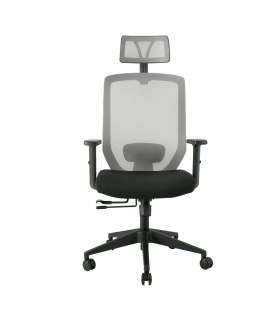 Töötool JOY 64x64xH115-125cm, must/hall