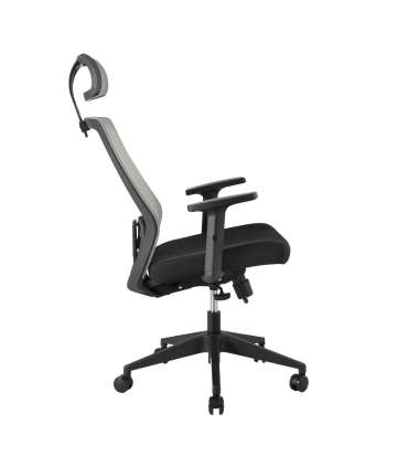 Töötool JOY 64x64xH115-125cm, must/hall