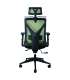Рабочий стул MIKE черный/зеленый