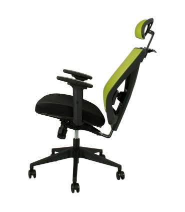 Рабочий стул MIKE черный/зеленый