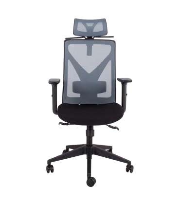 Töötool MIKE 64x65xH110-120cm, must/hall