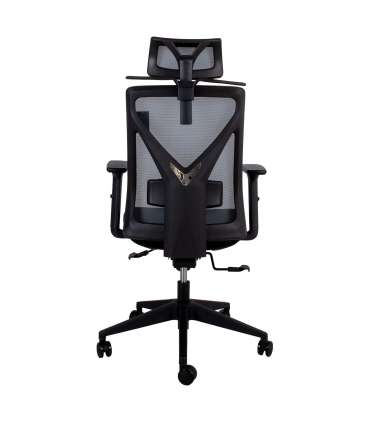 Töötool MIKE 64x65xH110-120cm, must/hall