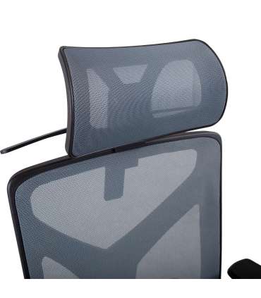 Töötool MIKE 64x65xH110-120cm, must/hall